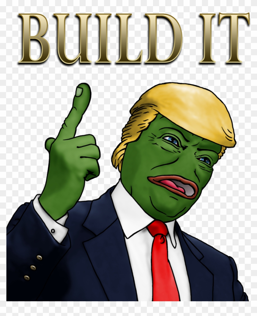 The Memes Followed - Trump Pepe Build Clipart