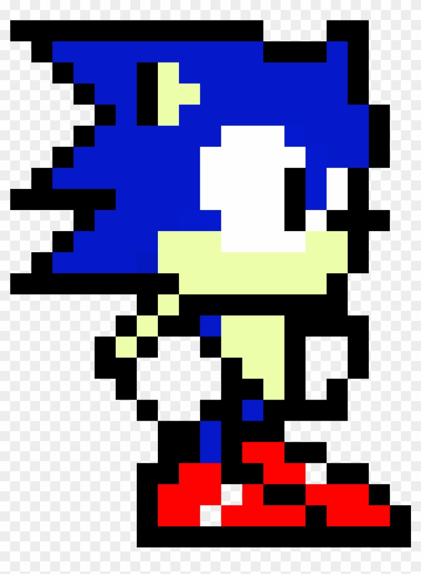 Sanic - Pixel Art Sonic Dash Clipart