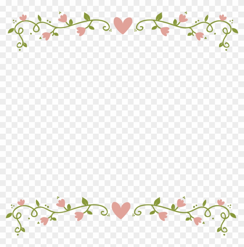 Pink Border Png - Flower Border Transparent Background Clipart