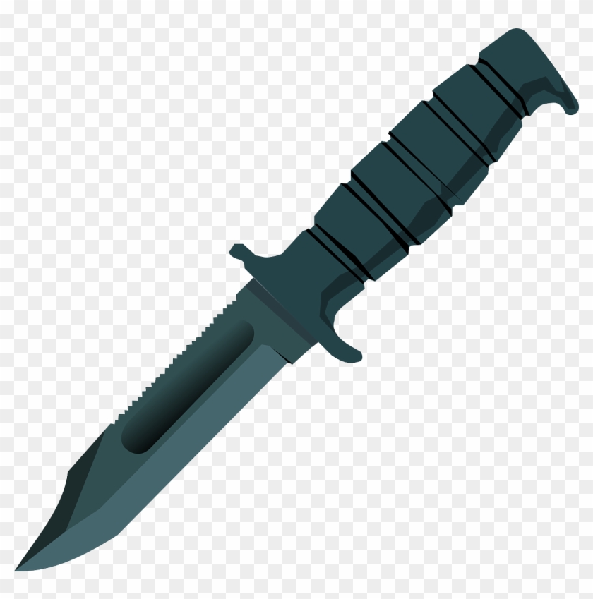 Cartoonish Bowie Knife Png Image - Faca Vetor Png Clipart #73877