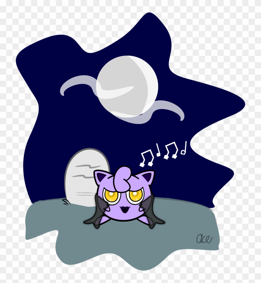 Doodled My Ghost Jigglypuff - Cartoon Clipart #74208
