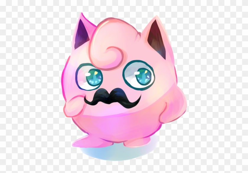 Moustache Jigglypuff Project By Gamblinganarchy-d6lnkgk - Cartoon Clipart #74245