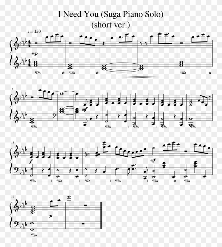 I Need You (short Ver - Electric Angel Music Sheet Clipart #74265