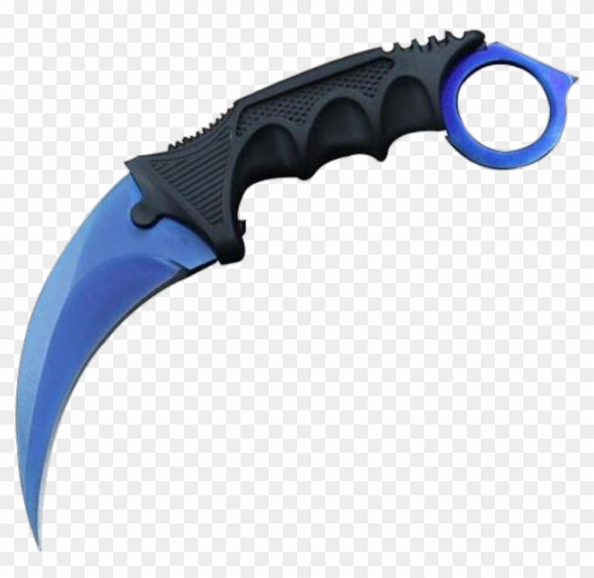 Karambit Karambitlore Blue Bluekarambit Csgo Knife - Karambit Knife Cs Go Clipart #74269