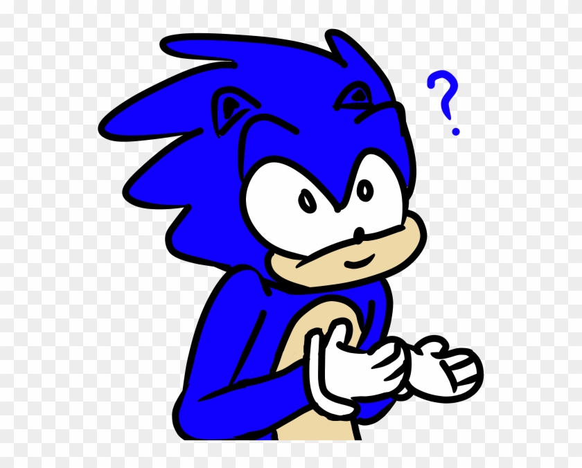 Doobled A Random Sanic, I Don't Think I've Drawn Him - Cartoon Clipart