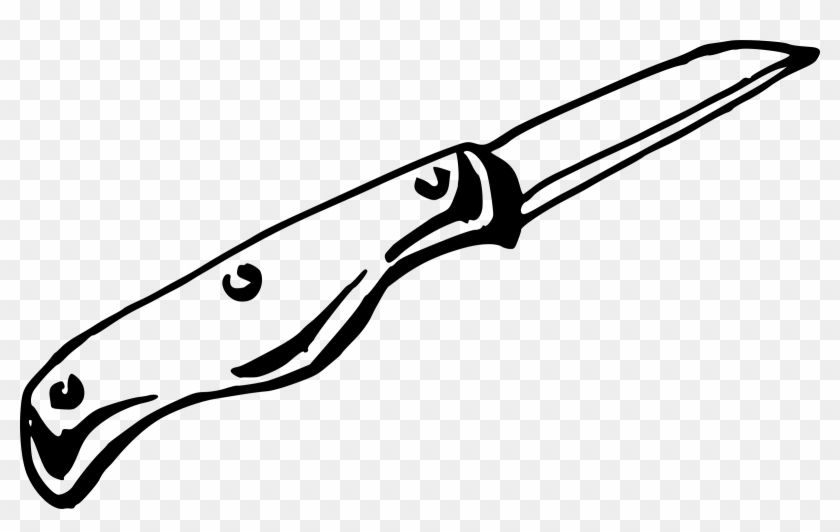 Clip Art Transparent Collection Of Knife Png High Quality - Knife Black And White #74366