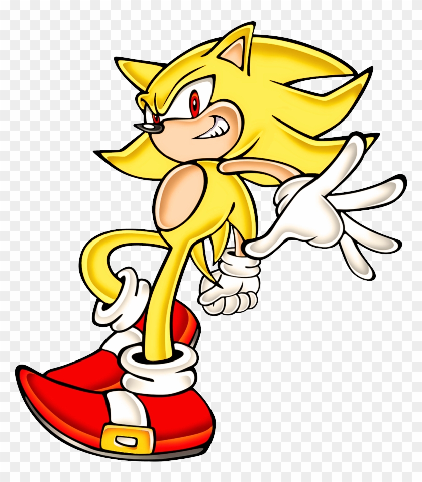 Super Sonic Dreamcast Model Clipart