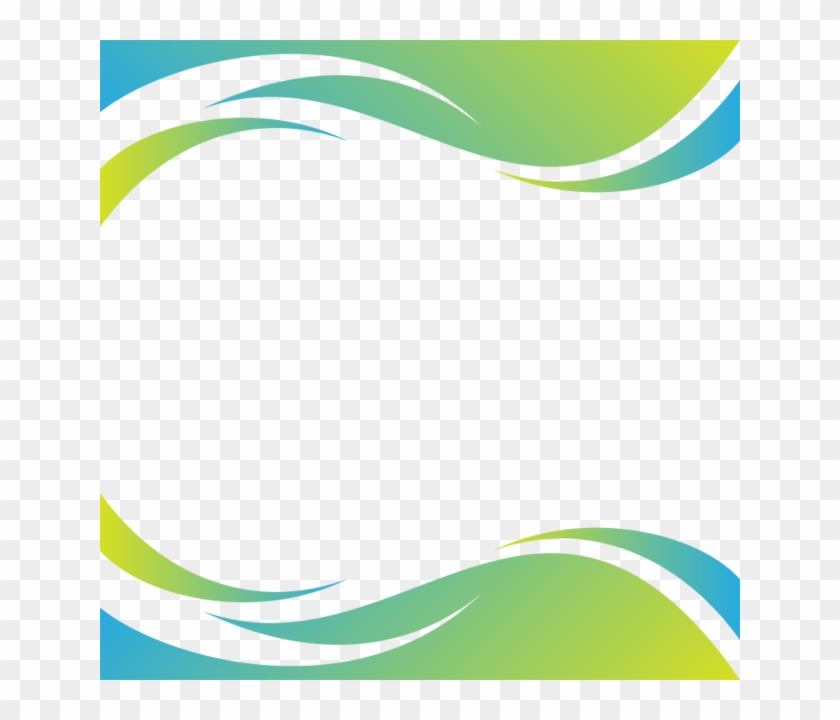 Wavy Frame Background Colorful Frames And - Abstract Frame Png Clipart