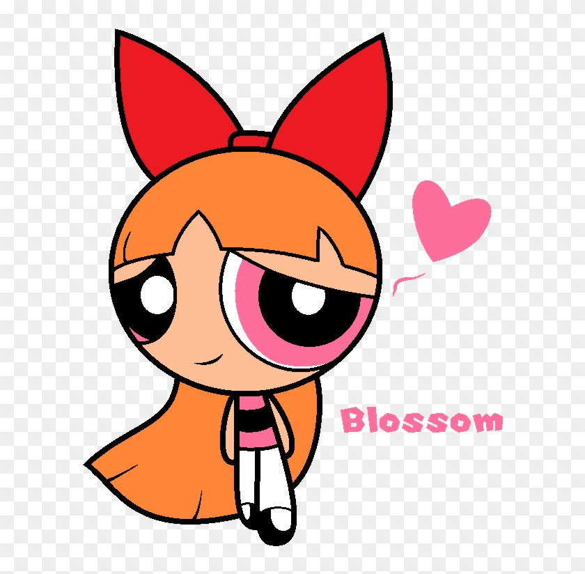Blossom From The Powerpuff Girls Undefined - Blossom Easy Draw Powerpuff Clipart