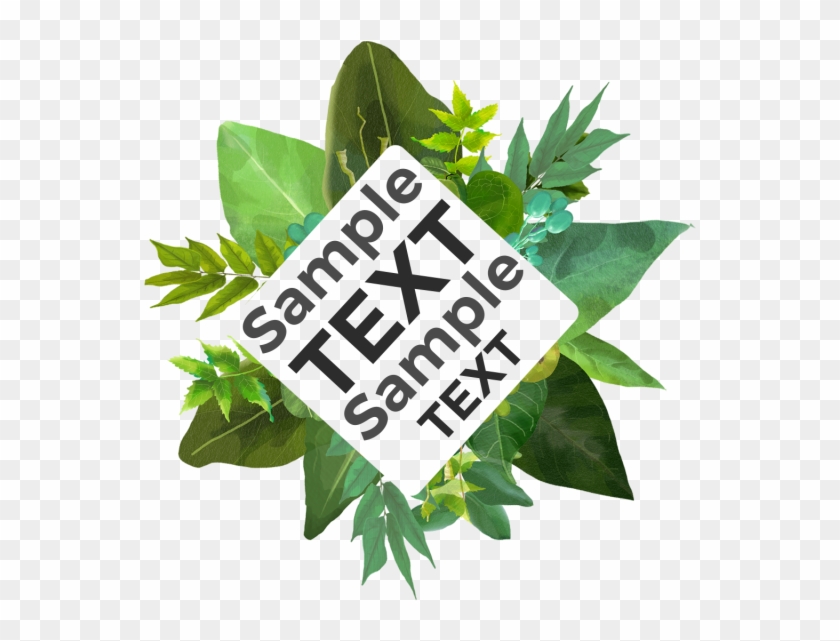 Trendy Watercolor Tropical Leaves With Flowers Badge, Clipart