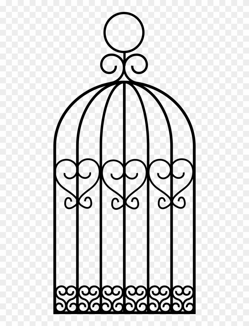 Free Png Download Cage Bird Clipart Png Photo Png Images - Drawing A Bird Cage Transparent Png
