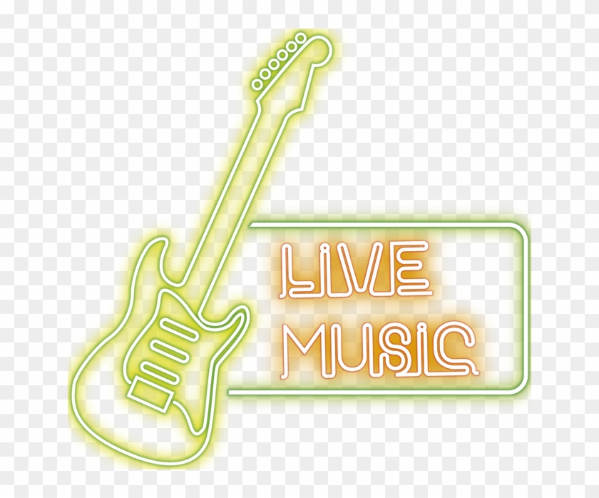 Neon Alphabet Png - Live Music Neon Png Clipart