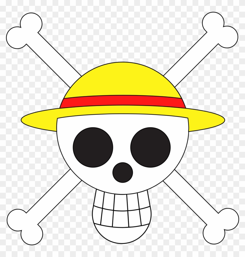 Open - Strawhat Jolly Roger Png Clipart #75590