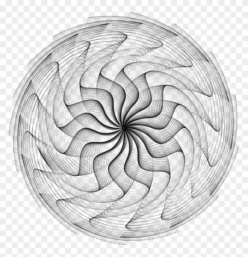 Medium Image - Vortex Line Art Clipart