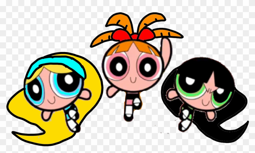 Powerplus Girls Ending Hearts - Powerpuff Girls The Day Is Saved Clipart #76017