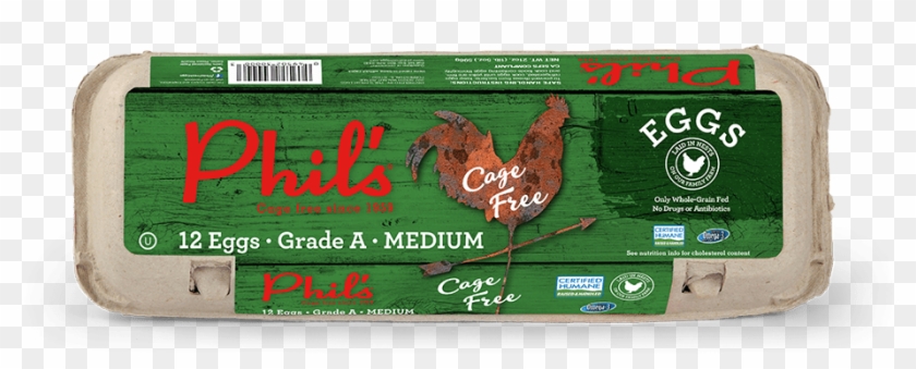 Cage Free - Medium Eggs - Rooster Clipart