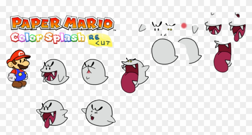Prelude To The Recolored Paper Tale - Mario Toad Colors Clipart #76438