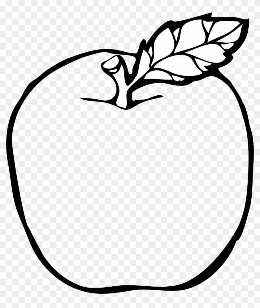 Apple Alphabet Png Download - Fruits Clipart Black And White Transparent Png