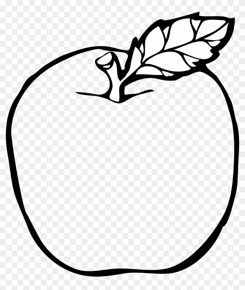 Apple Alphabet Png Download - Fruits Clipart Black And White Transparent Png #76635