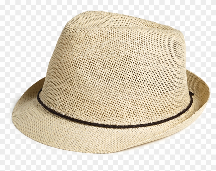 Straw Hat Beige - Fedora Clipart #76961