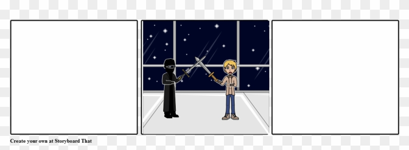 Luke Skywalker Vs Darth Vader - Cartoon Clipart #77357