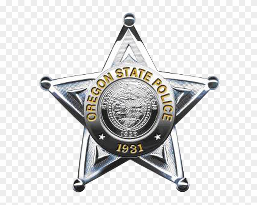 State Police Badge - Oregon State Trooper Badge Clipart