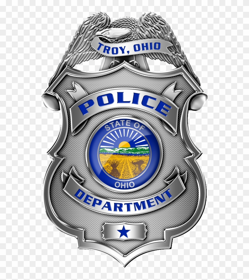 Troy Police Badge - State Of Ohio Police Badge Clipart