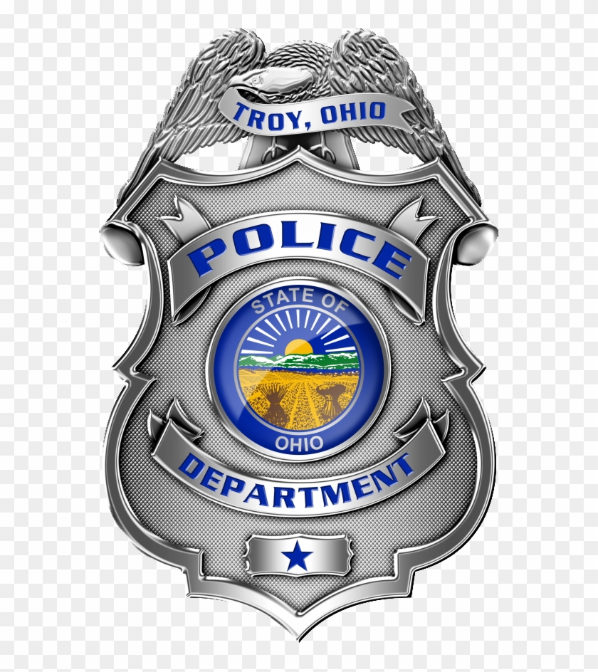 Troy Police Badge - State Of Ohio Police Badge Clipart #77515