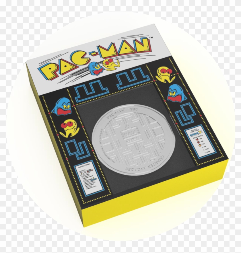 Limited Edition Pac-man Coin - Pac Man Quarter Arcade Clipart