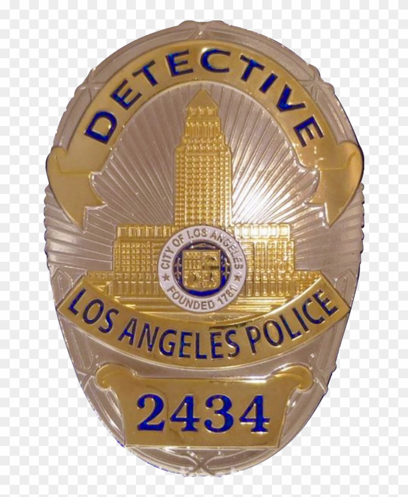 Badge Of A Los Angeles Police Department Detective - Los Angeles Detective Badge Clipart