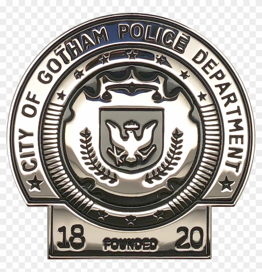 Gotham City Police Officer Shield Badge - Gotham City Police Badge Clipart