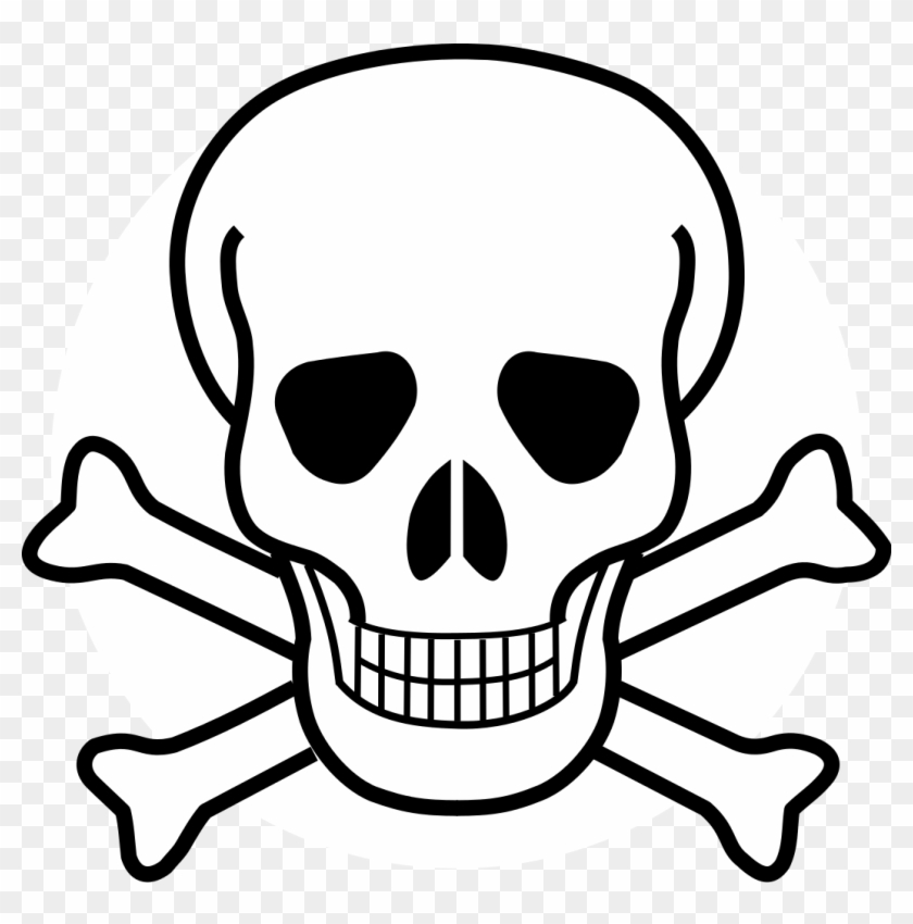 File - Death Skull - Svg - Skull And Crossbones Clipart #77885