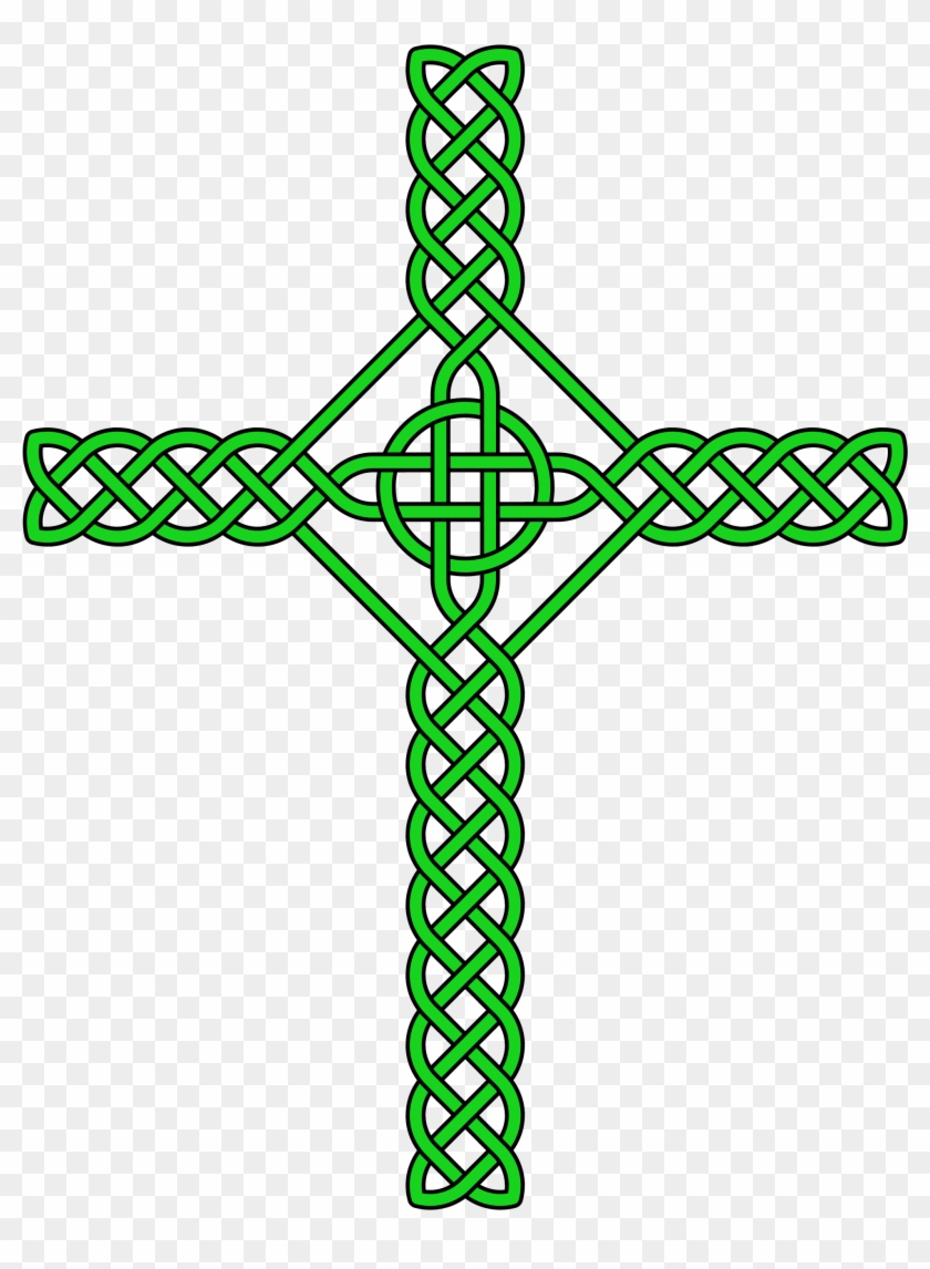 Open - Celtic Knot Cross Clipart