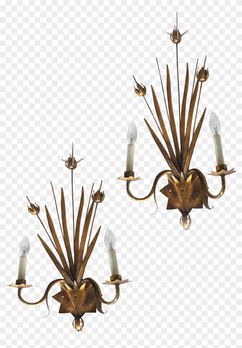 Ferrocolor Sconces A Pair Flicker Lighting On - Chandelier Clipart #78330