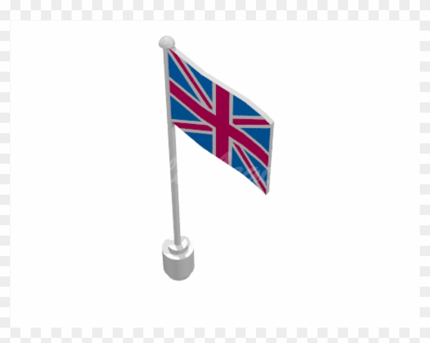 Flag On Flagpole, Wave With Great Britain Print - Flag Clipart #78661