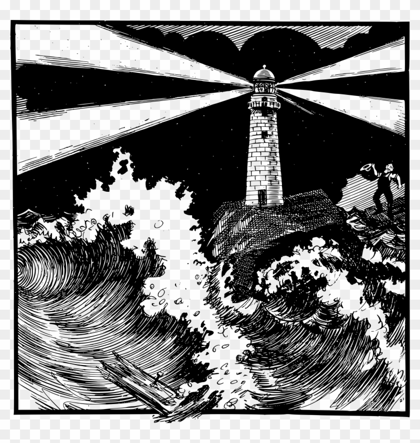 This Free Icons Png Design Of Lighthouse And Ocean Clipart #78681