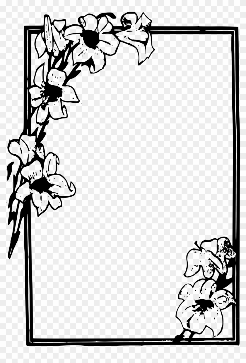 This Free Icons Png Design Of Simple Flower Frame Clipart