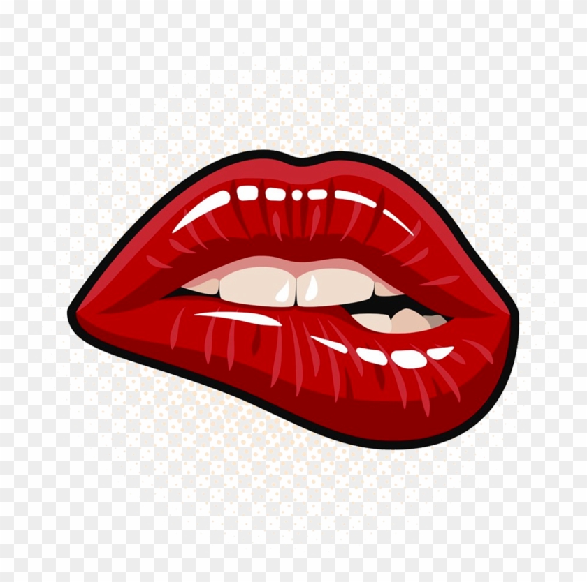 Download - Biting Lip Clipart