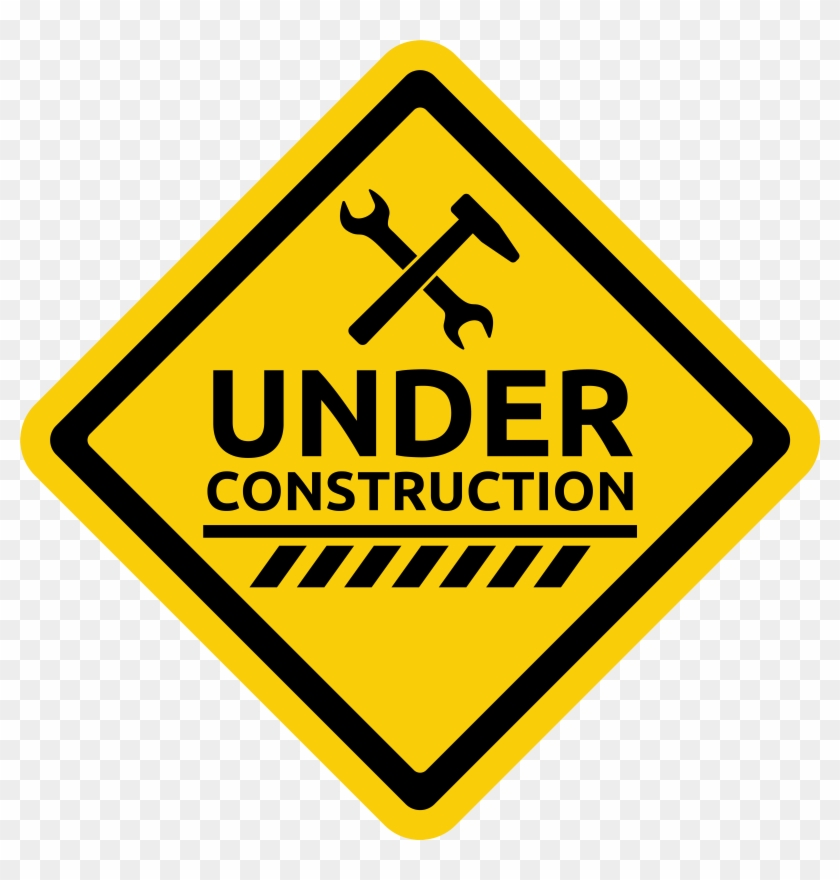 Under Construction Warning Sign Png Clipart - Lost And Found Signage Transparent Png