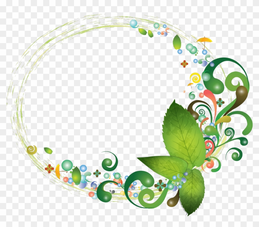 Abstract Floral Frame Png - Frame Clipart #79089