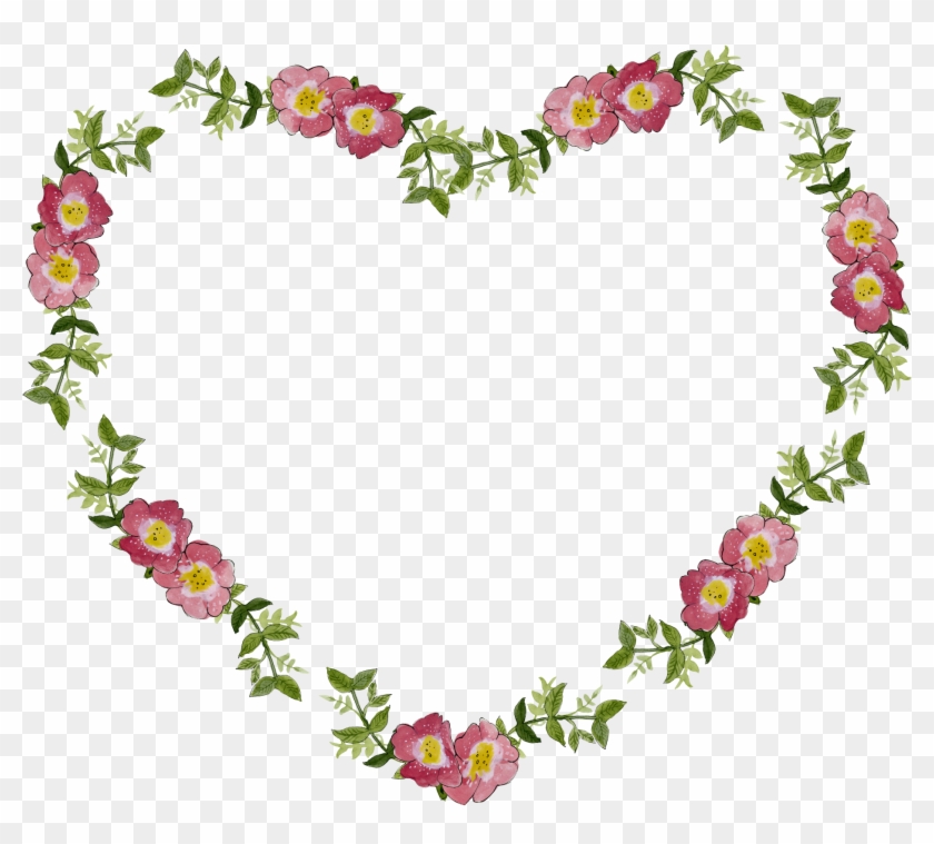 Floral Flower Frame Heart 1490236 - Love You Babu Whatsapp Dp Clipart