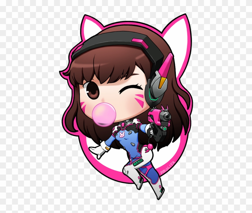 Jake Kulinski - Overwatch D Va Chibi Clipart #79195