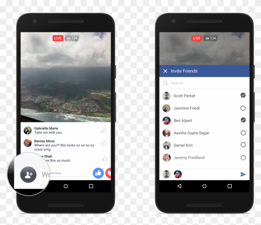 Facebook Enhances Live Video Feature With Reactions, Clipart #79220