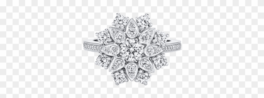Lotus Cluster Small Ring By Harry Winston - Harry Winston Lotus Cluster Ring Price Clipart