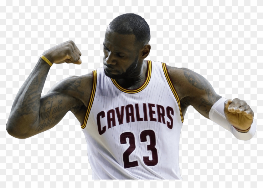 Cavaliers 23 Lebron James - Lebron James Flexing 2017 Clipart