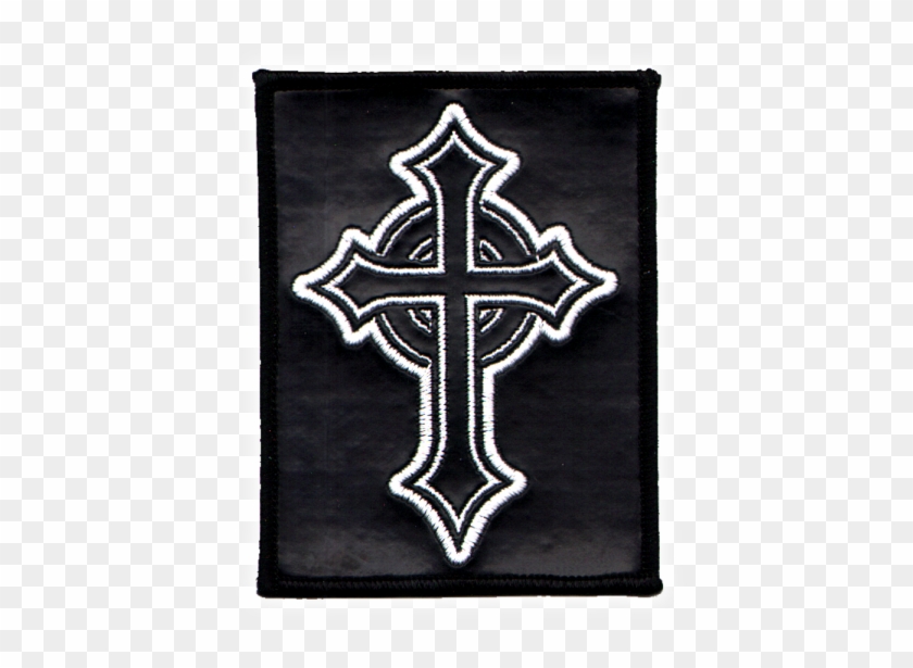 "celtic Cross" Patch - Gothic Cross Black Background Clipart #79316