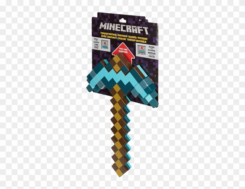 Minecraft Sword Toy - Minecraft Transforming Diamond Sword Pickaxe Clipart