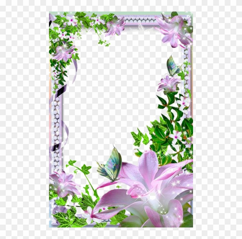 Png Photo, Borders And Frames, Borders For Paper, Decoupage, - Beautiful Flower Photo Frames Clipart