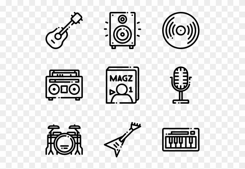 Music Store - Hand Drawn Icon Png Clipart