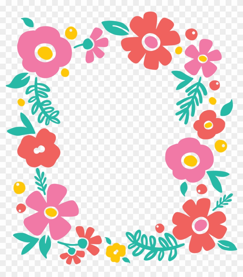 Floral Frame Png - Flower Border And Frame Clipart #79777